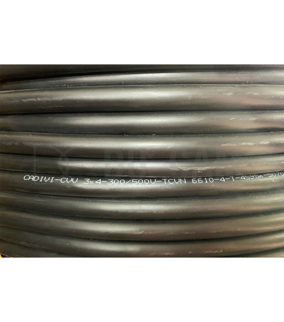 Cáp CVV 3x4mm² Cadivi