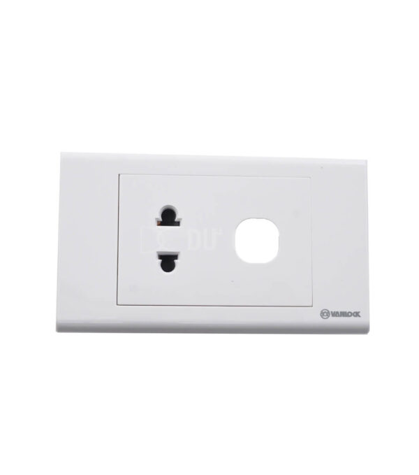 Mặt 1 Ổ Cắm 2 Chấu Và 1 Lỗ