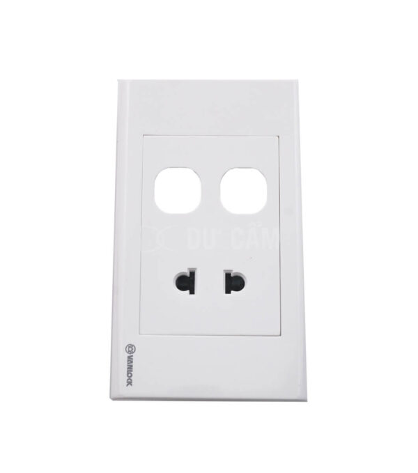 Mặt 1 Ổ Cắm 2 Chấu Và 2 Lỗ Sino