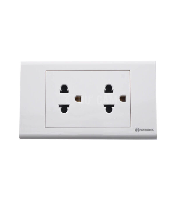 Ổ Cắm Đôi 3 Chấu Sino