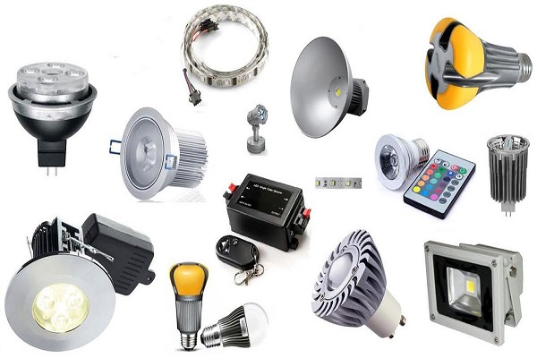 Các loại đền chiếu sáng thường được sử dụng
