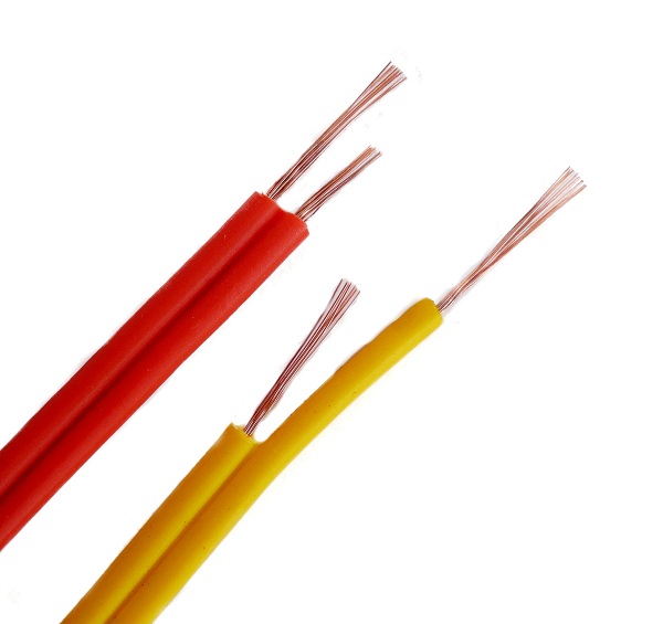 Cáp điện đôi có độ mềm dẻo khá tốt. Lõi là sợi đồng nguyên chất 0,2mm quấn song song nhau.