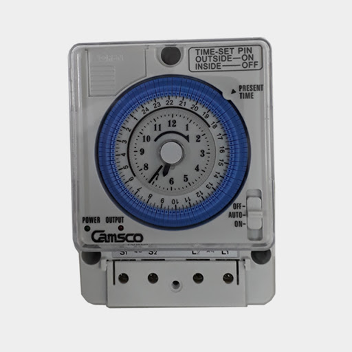 Hình ảnh kết cấu bên ngoài của Timer 24h Camsco